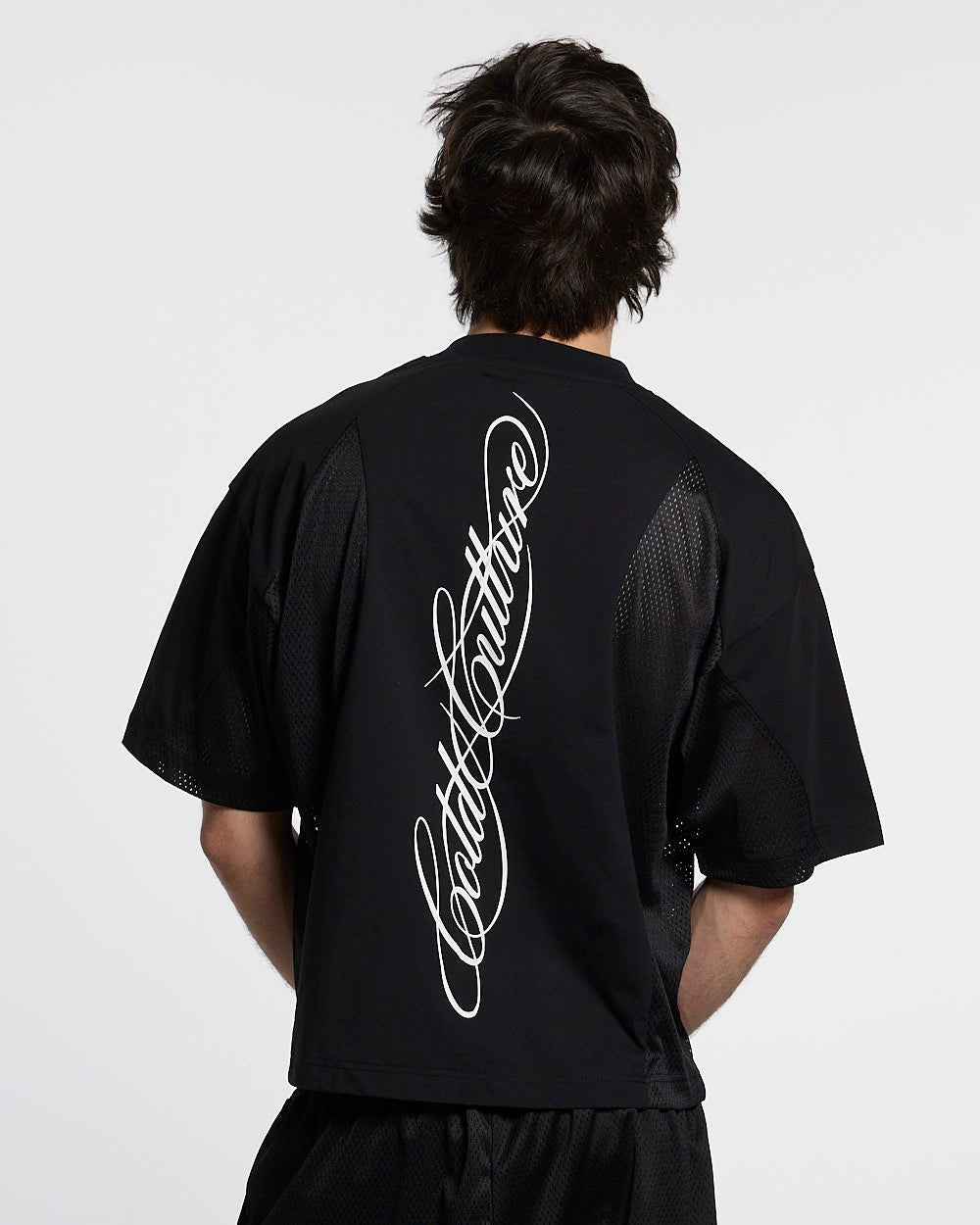 RIOT MESH TEE BLACK - Cold Culture