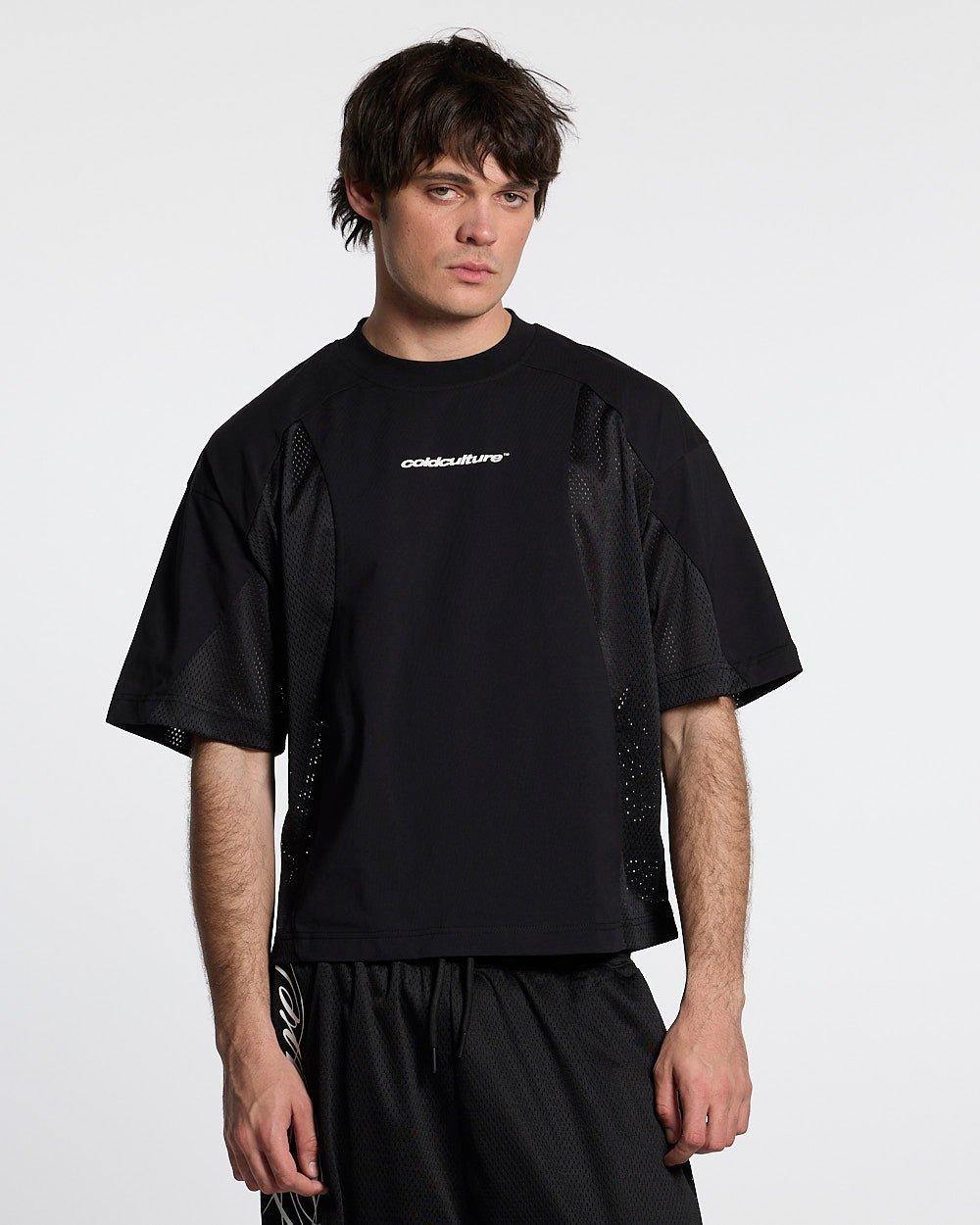 RIOT MESH TEE BLACK - Cold Culture