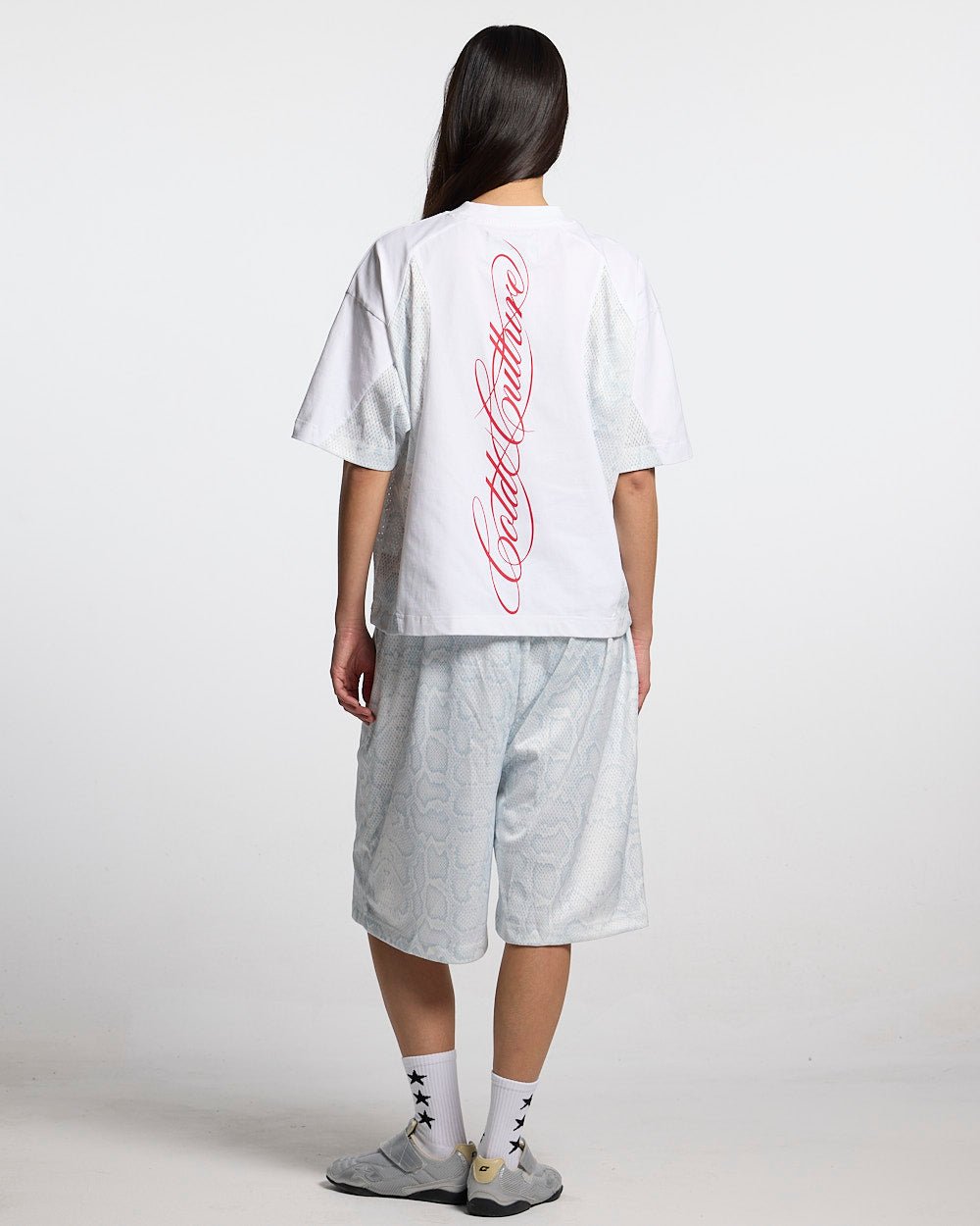 RIOT MESH TEE WHITE - Cold Culture