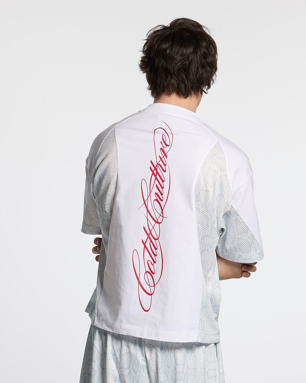 RIOT MESH TEE WHITE - Cold Culture