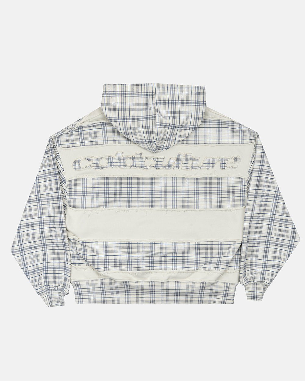 RIPPED ZIP HOODIE WHITE - Cold Culture