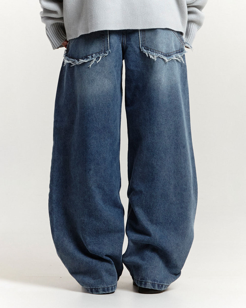 RIVET V2 PANTS BLACK/BLUE DENIM - COLD CULTURE