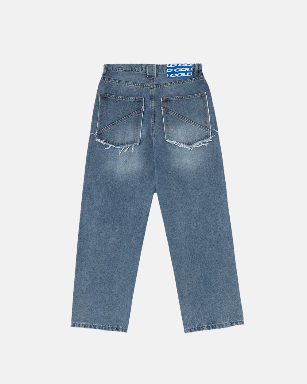 RIVET V2 PANTS BLACK/BLUE DENIM - COLD CULTURE