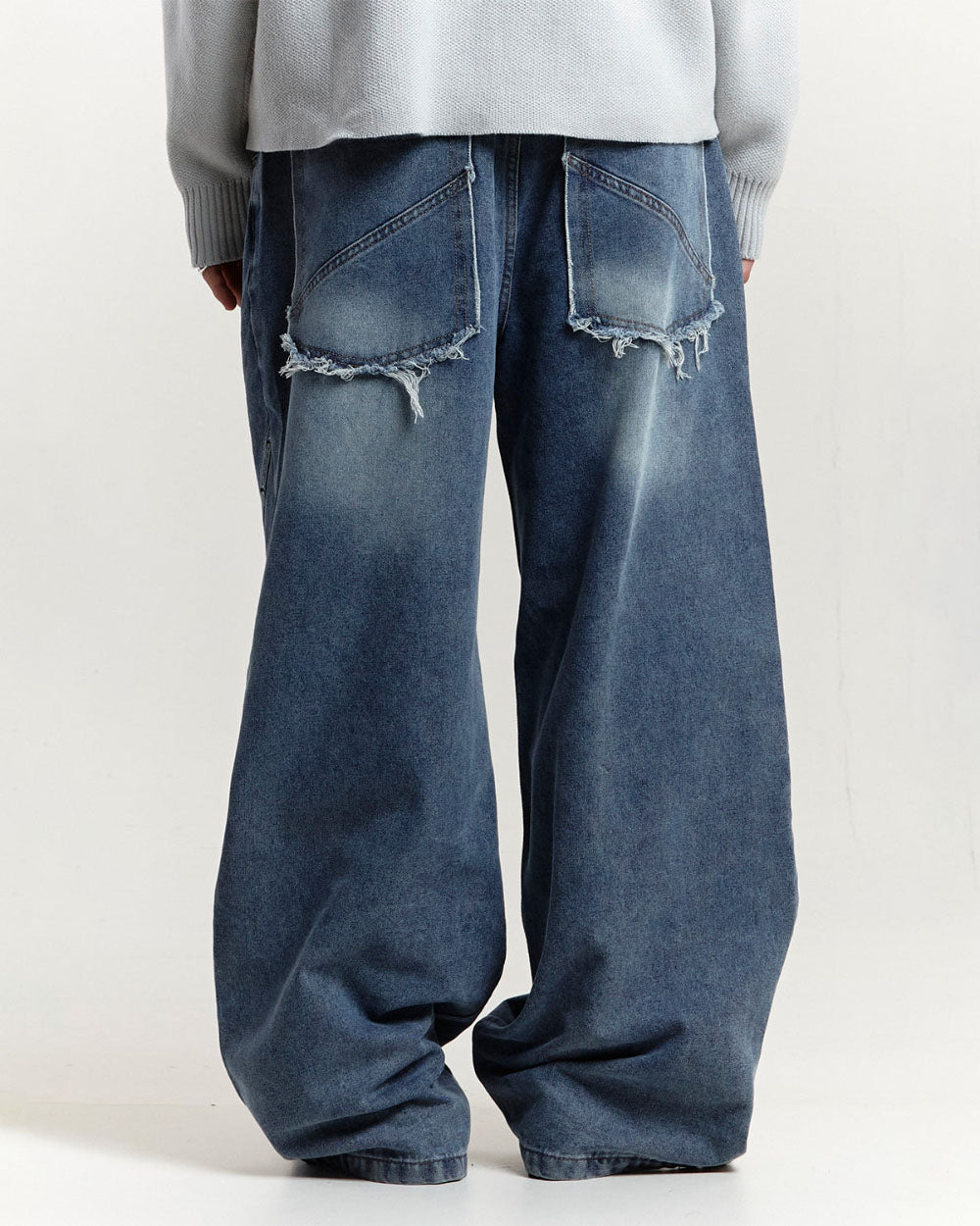 RIVET V2 PANTS BLACK/BLUE DENIM - COLD CULTURE