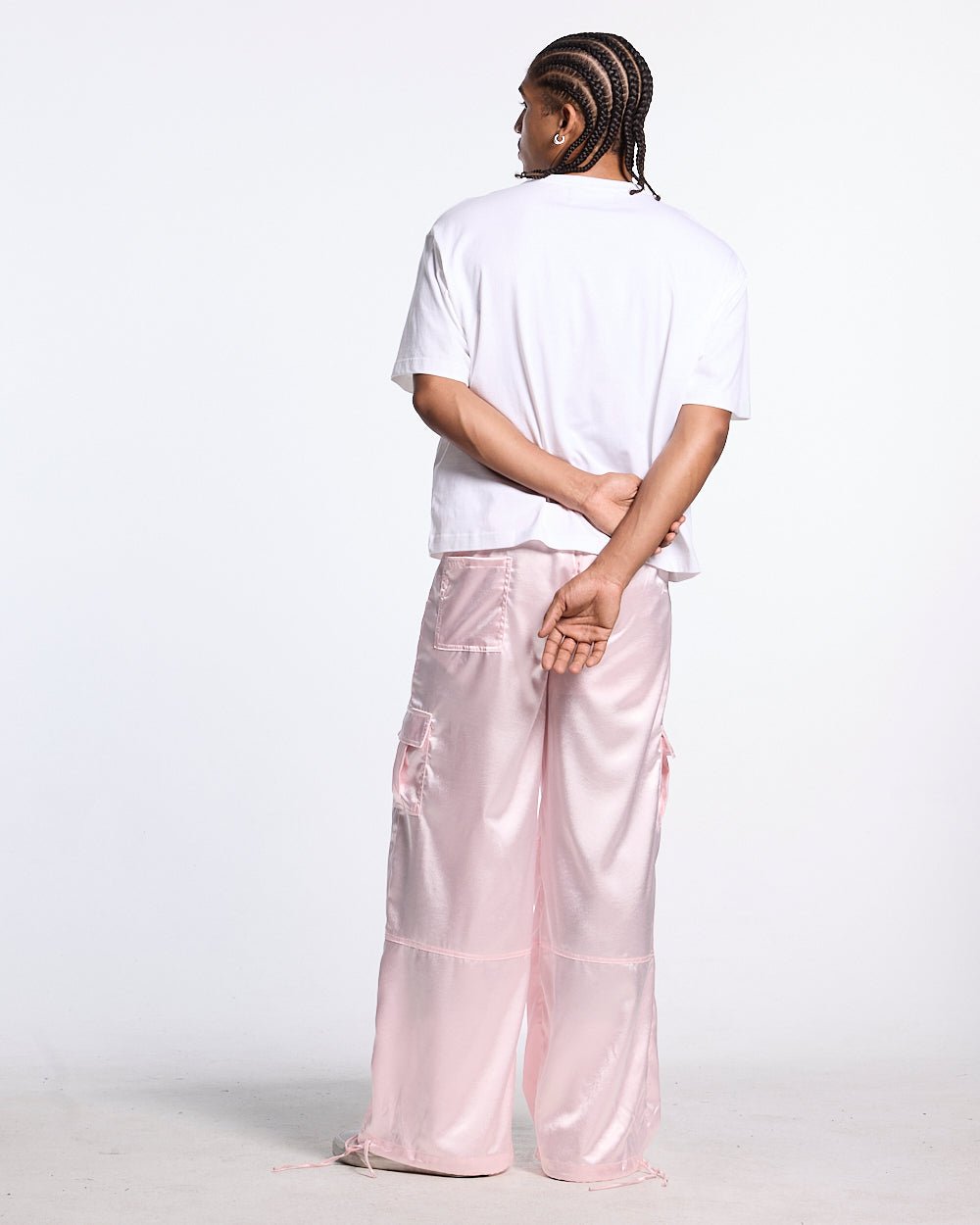 ROCKET CARGO PANTS LIGHT PINK - Cold Culture