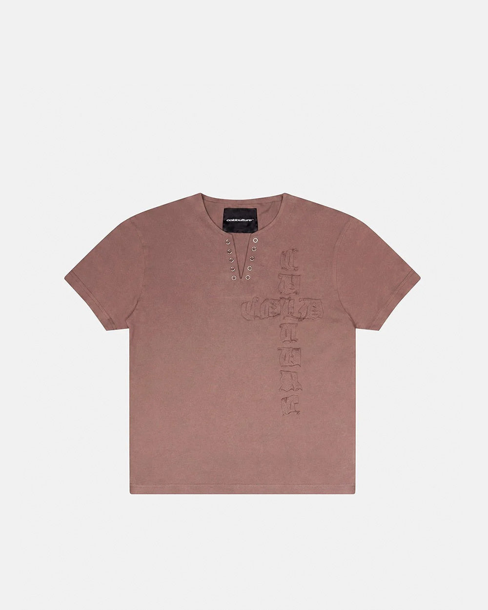 ROGUE CROSSED TEE BROWN
