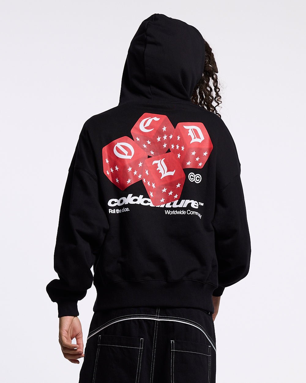 ROLL THE DICE HOODIE BLACK - Cold Culture