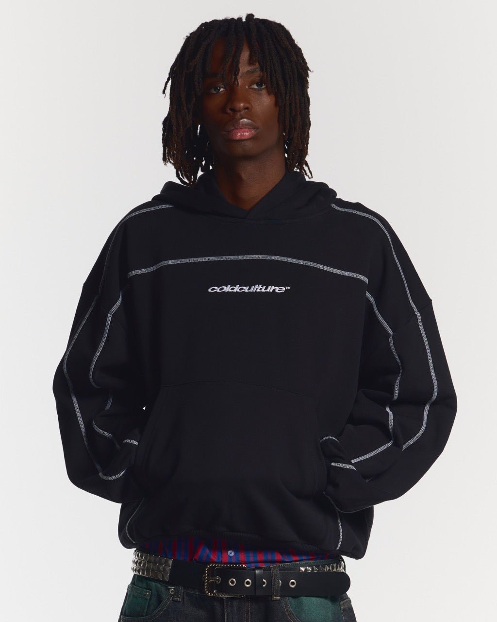 ROLLER HOODIE BLACK - COLD CULTURE