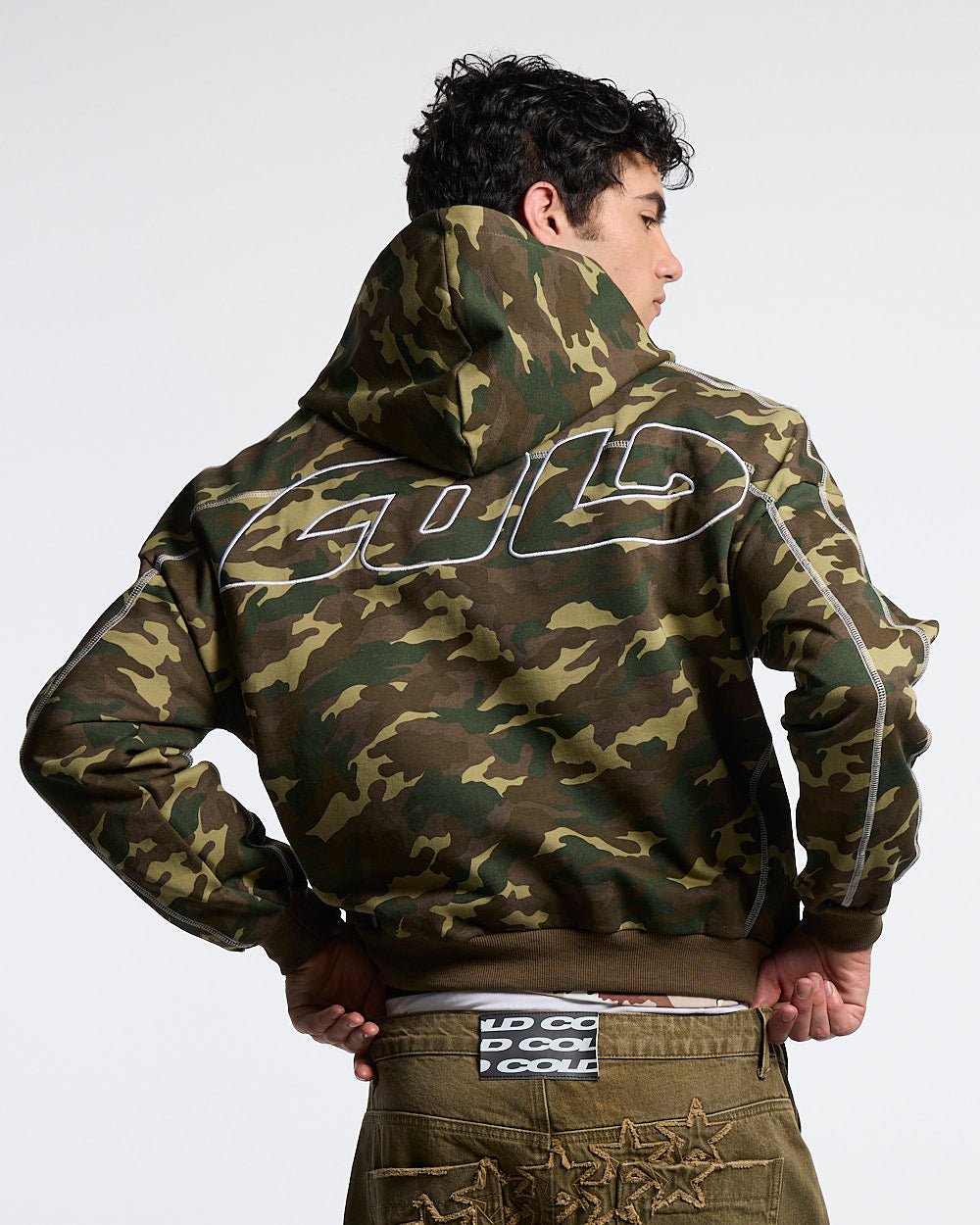 ROLLER HOODIE CAMO GREEN - Cold Culture