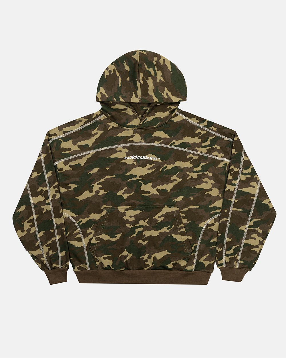 ROLLER HOODIE CAMO GREEN - Cold Culture