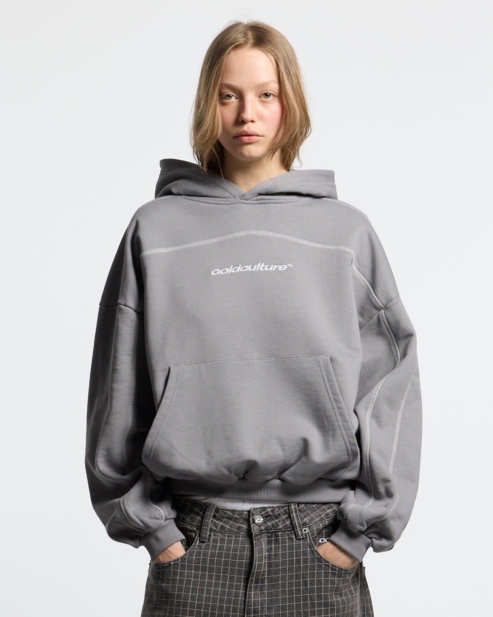 ROLLER HOODIE SMOKEY GREY - Cold Culture #woman