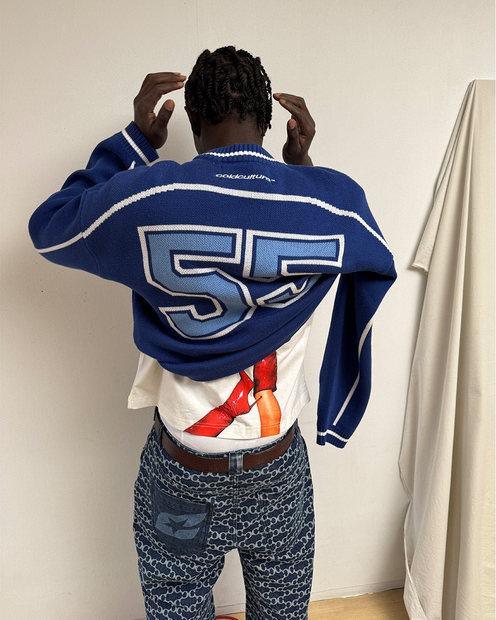 ROLLER KNIT BLUE - Cold Culture