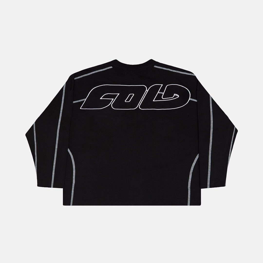 ROLLER LONGSLEEVE TEE BLACK - Cold Culture