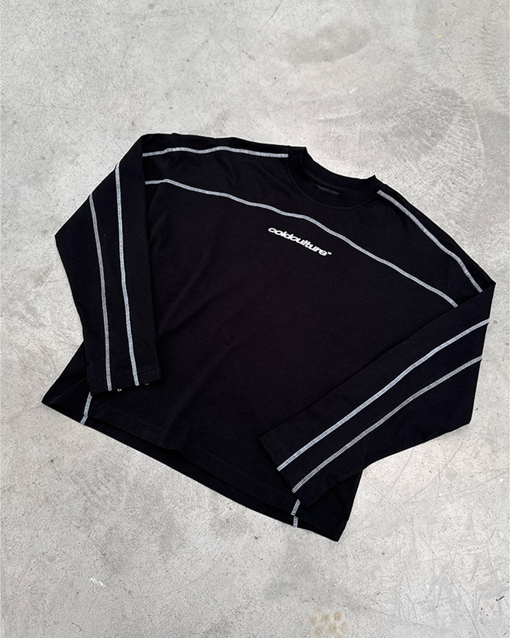 ROLLER LONGSLEEVE TEE BLACK - Cold Culture