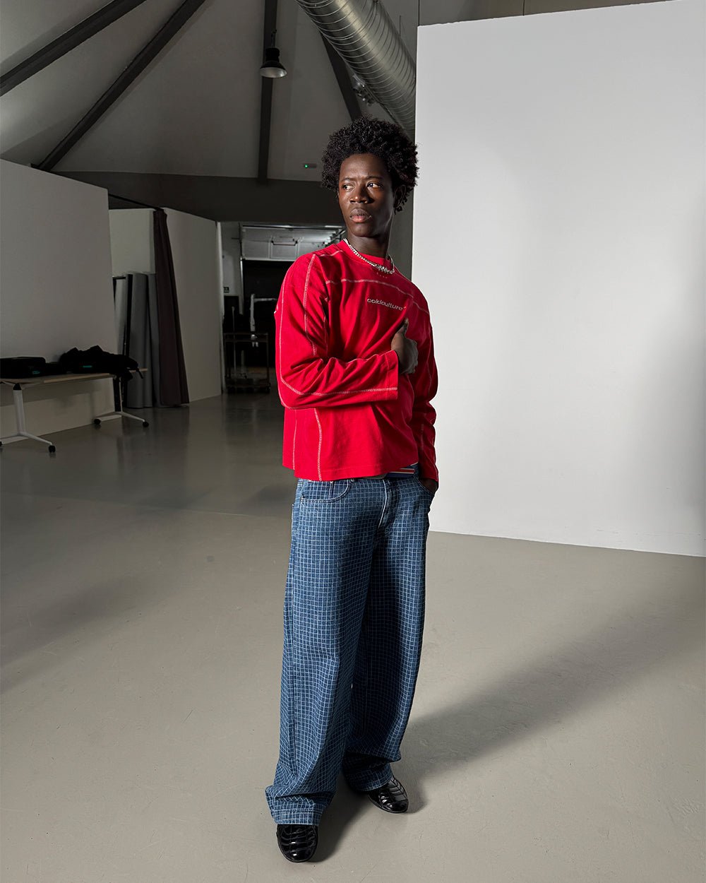 ROLLER LONGSLEEVE TEE RED - Cold Culture