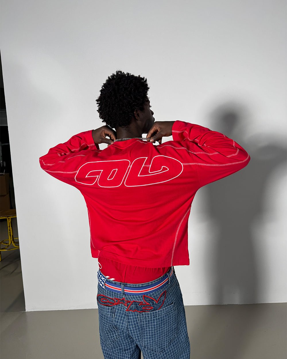 ROLLER LONGSLEEVE TEE RED - Cold Culture