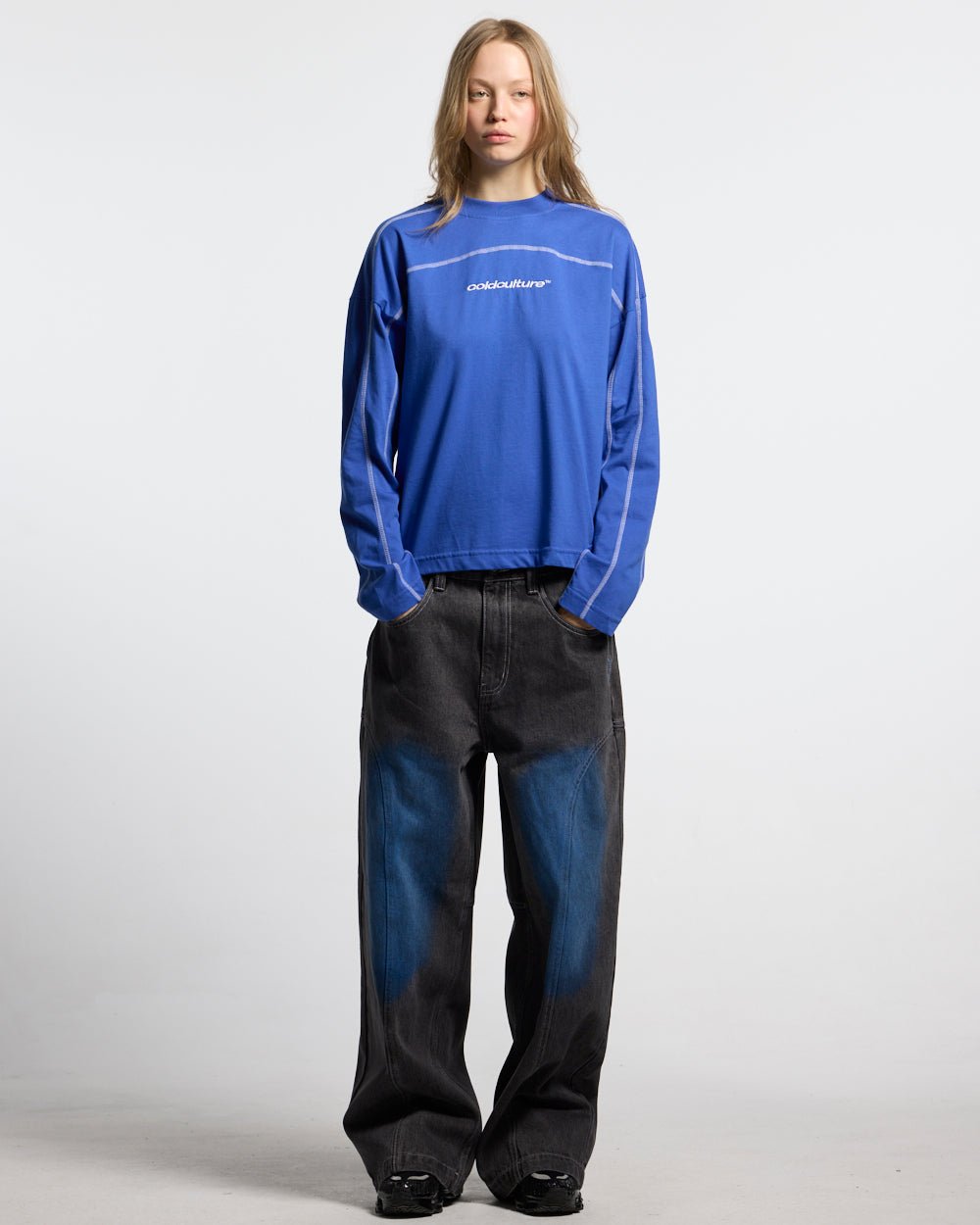 ROLLER LONGSLEEVE TEE VIBRANT BLUE - Cold Culture #woman