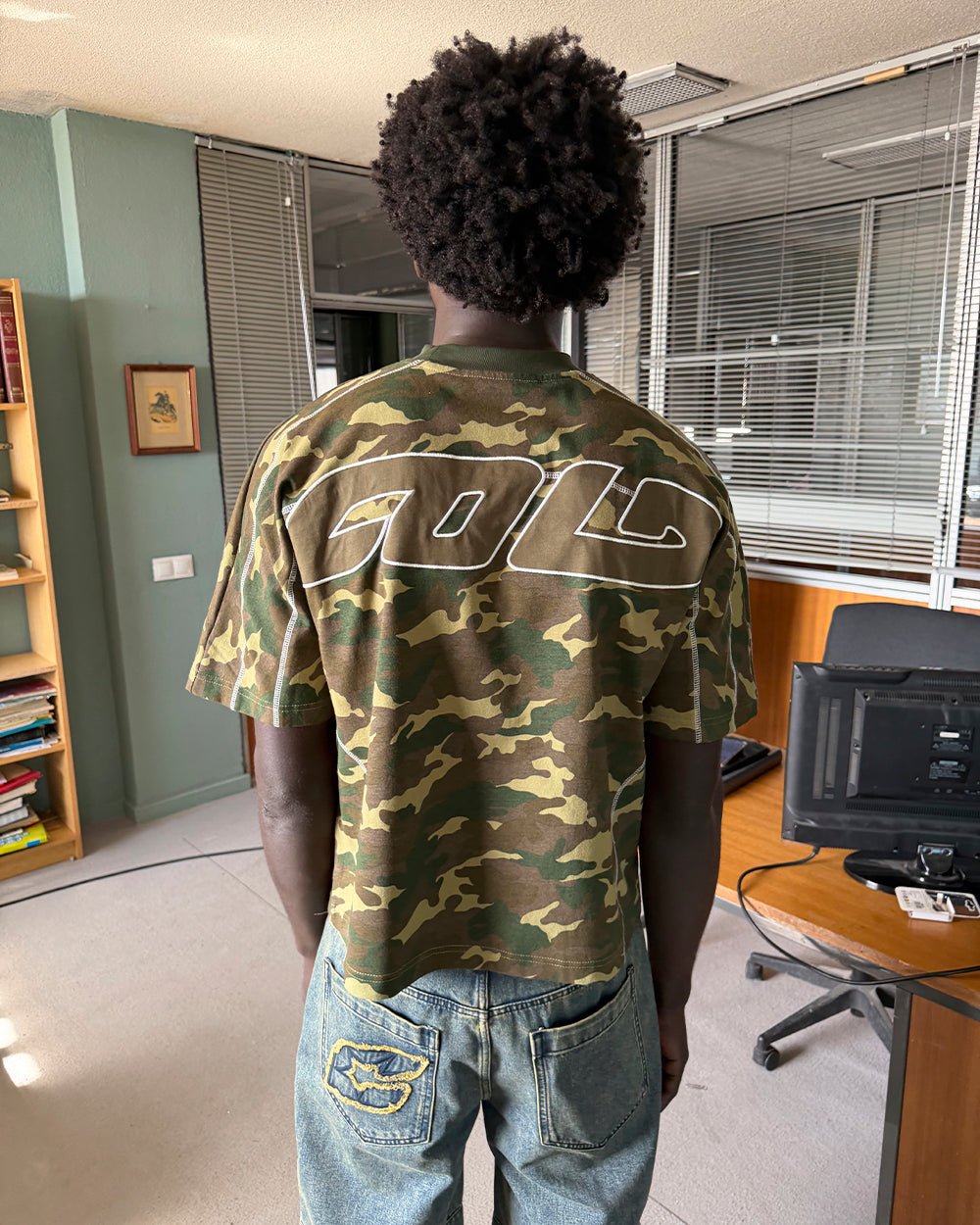 ROLLER TEE CAMO GREEN - Cold Culture