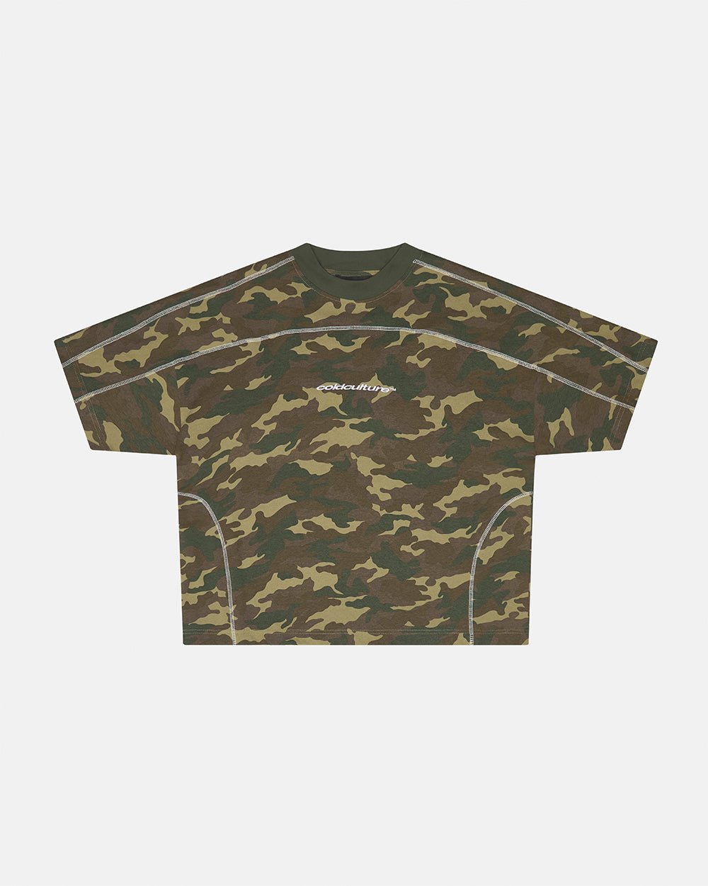 ROLLER TEE CAMO GREEN - Cold Culture