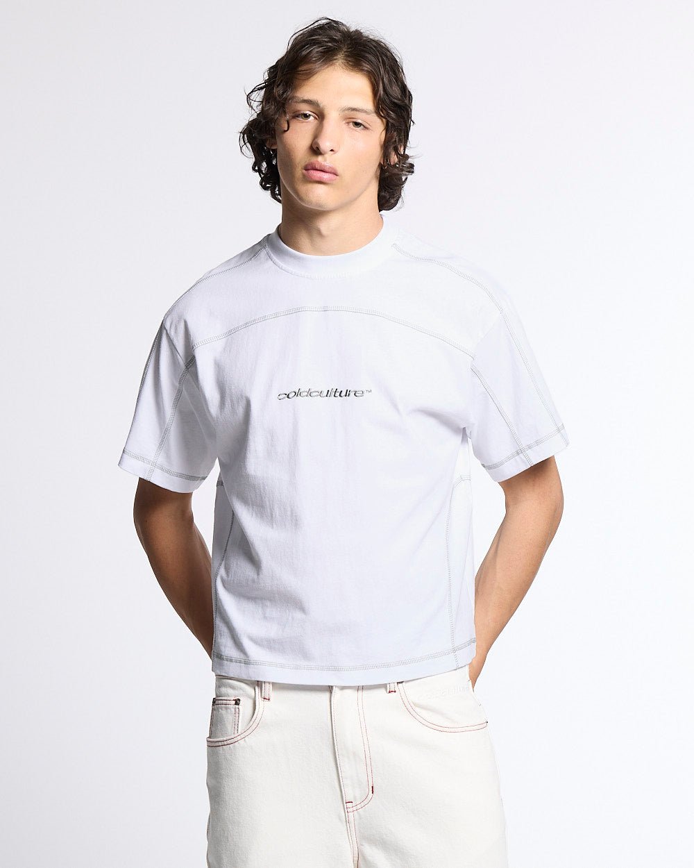 ROLLER TEE WHITE - Cold Culture