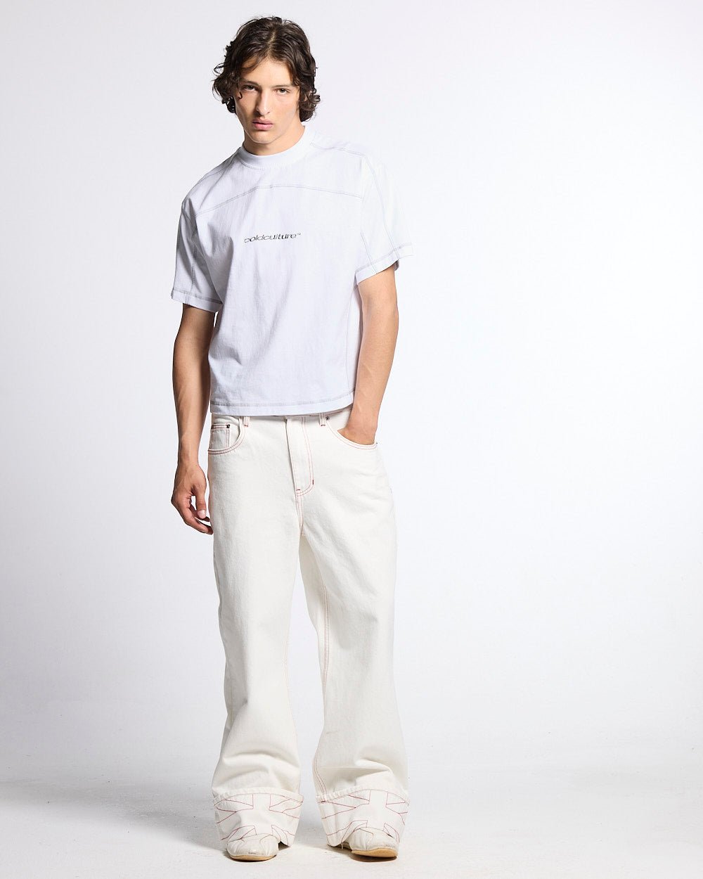 ROLLER TEE WHITE - Cold Culture