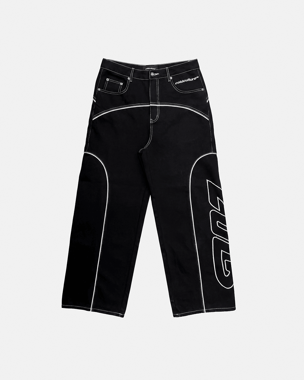 ROLLER V2 DENIM PANTS BLACK - Cold Culture