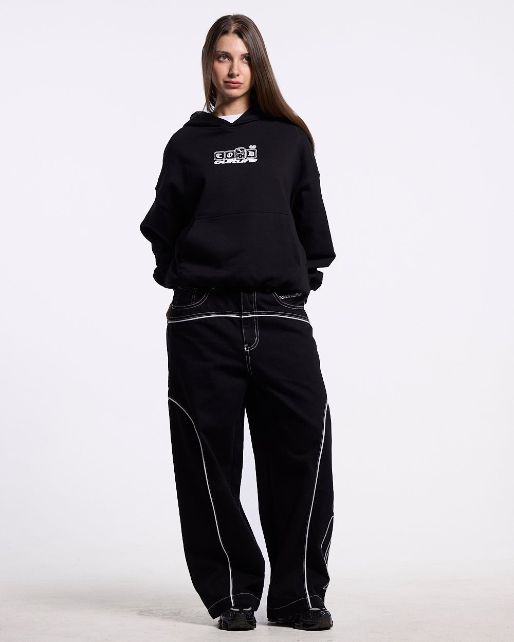 ROLLER V2 DENIM PANTS BLACK - Cold Culture