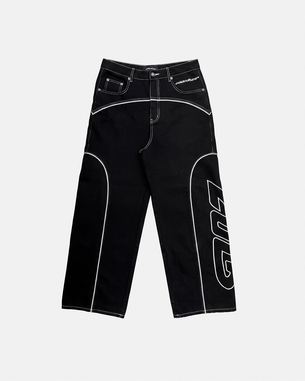ROLLER V2 DENIM PANTS BLACK - Cold Culture