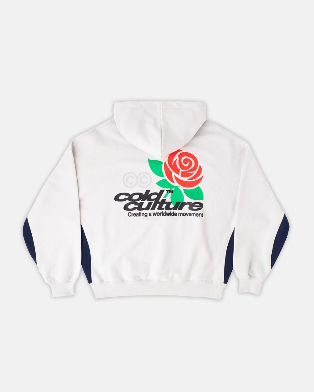 ROSE HOODIE PEARL GREY - COLD CULTURE