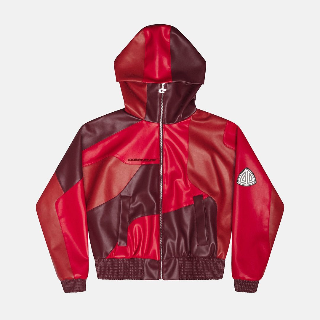 ROUTE JACKET RED AND BURGUNDY - Cold Culture