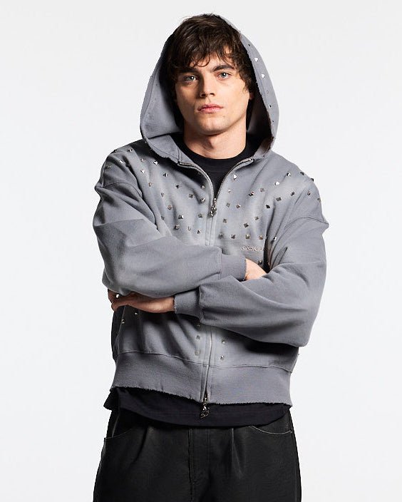 ROYAL ZIP HOODIE ANTARTIC GREY - Cold Culture