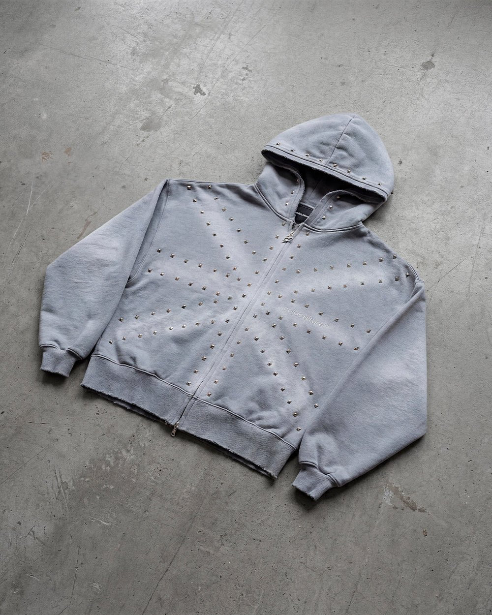 ROYAL ZIP HOODIE ANTARTIC GREY - Cold Culture