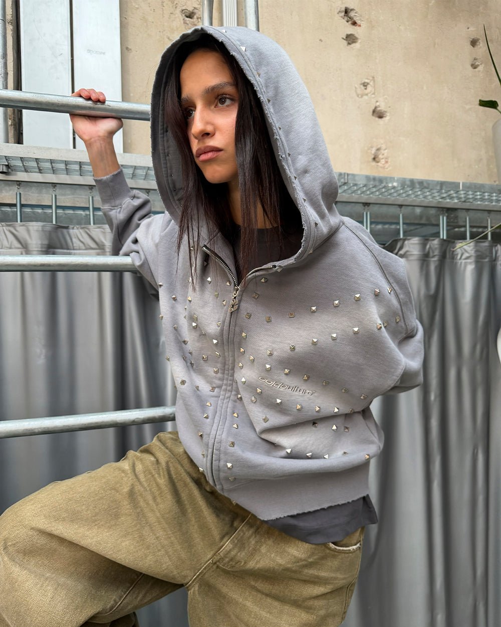 ROYAL ZIP HOODIE ANTARTIC GREY - Cold Culture