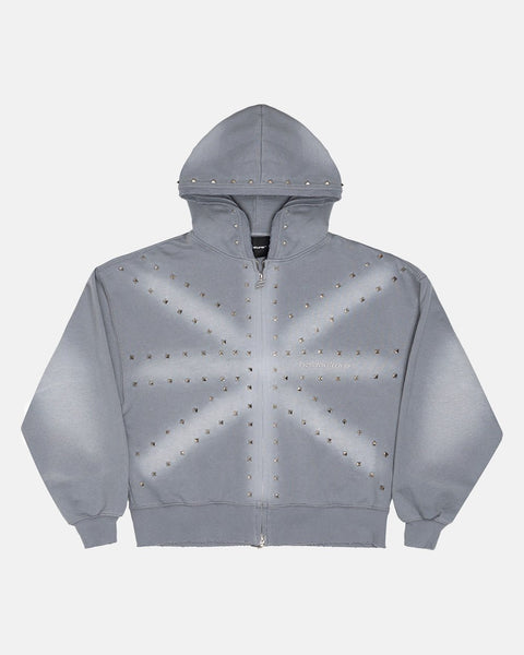 ROYAL ZIP HOODIE ANTARTIC GREY
