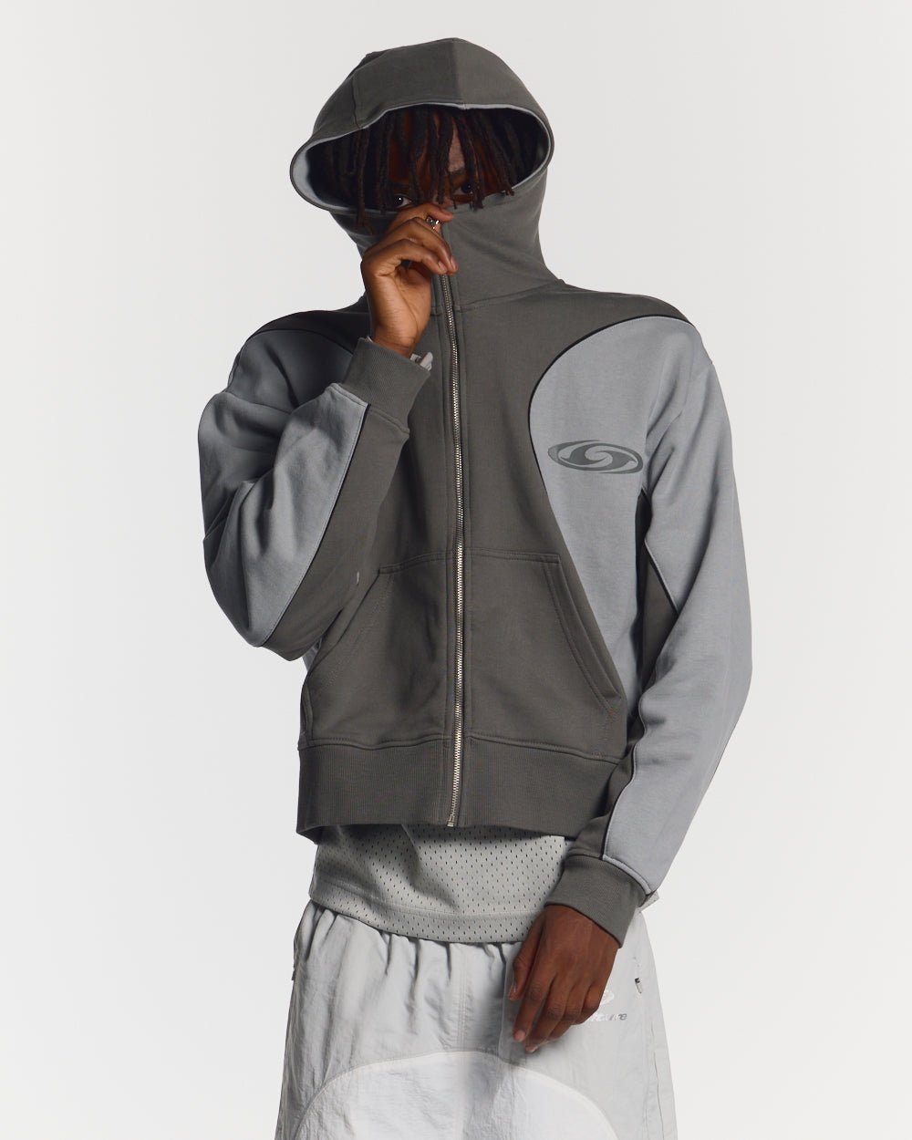 RUSH ZIPPER HOODIE GREY - COLD CULTURE