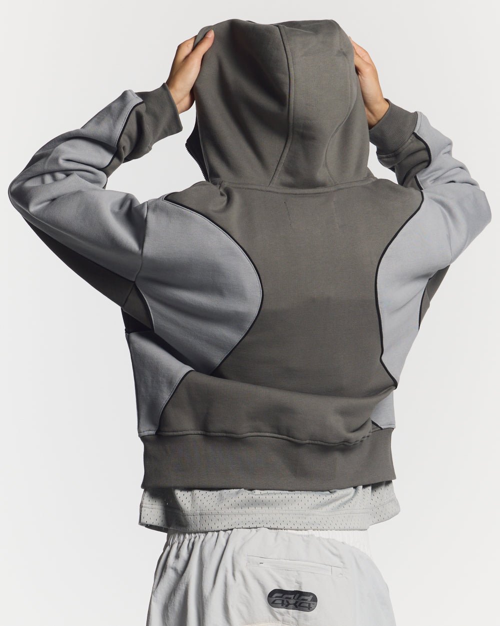 RUSH ZIPPER HOODIE GREY - COLD CULTURE