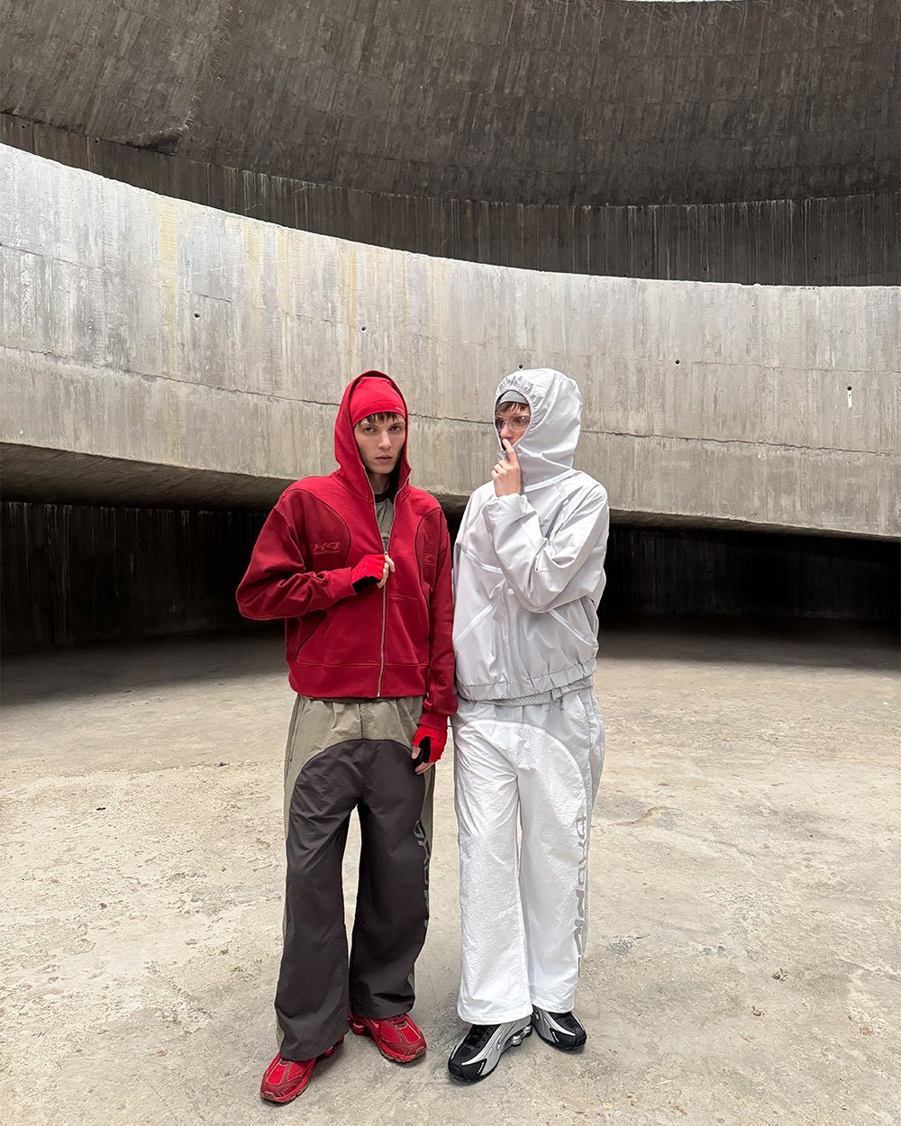 RUSH ZIPPER HOODIE RED - COLD CULTURE