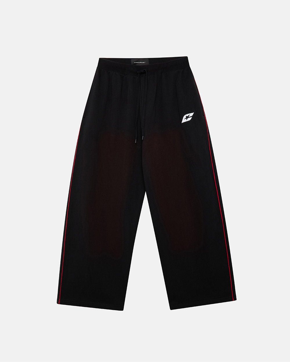 SAVAGE WASHED PANTS BLACK & RED - Cold Culture