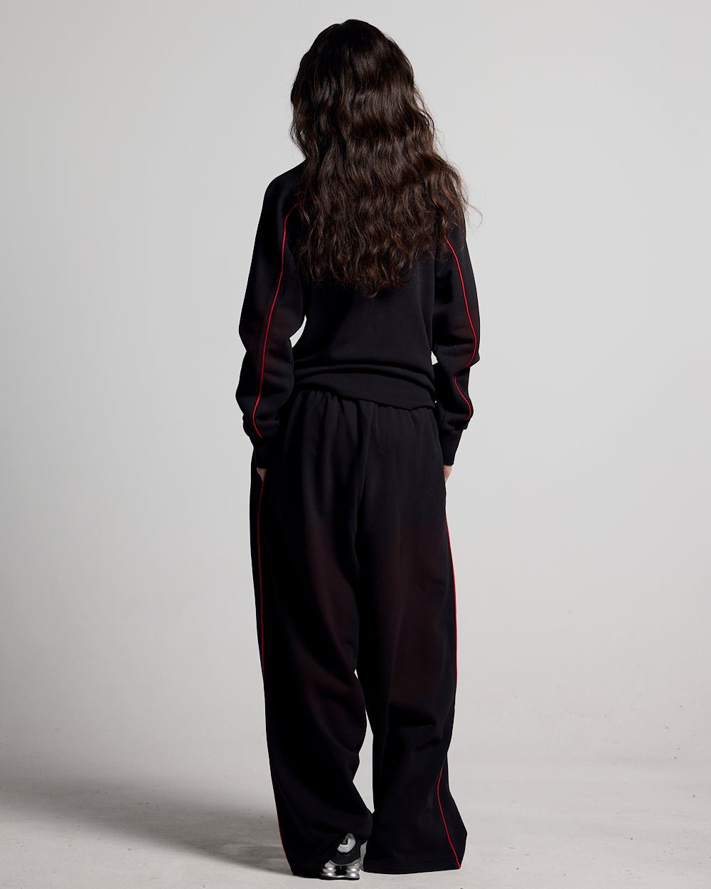 SAVAGE WASHED PANTS BLACK & RED - Cold Culture