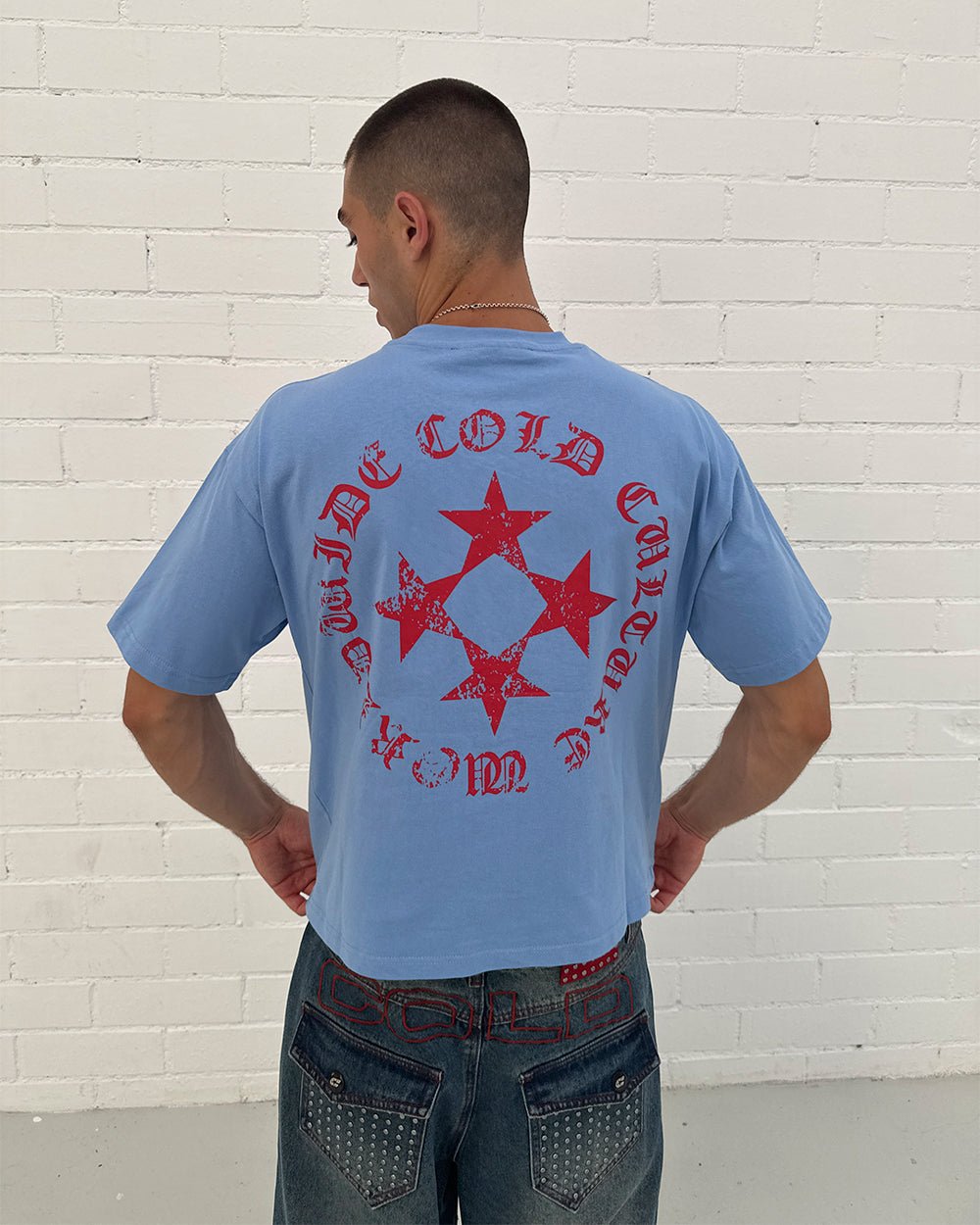 SCATTER TEE BLUE - Cold Culture