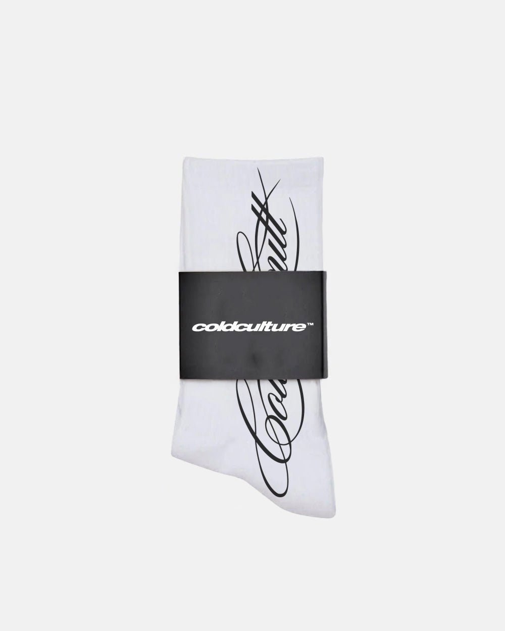 SCRIPT SOCKS PACK WHITE - Cold Culture