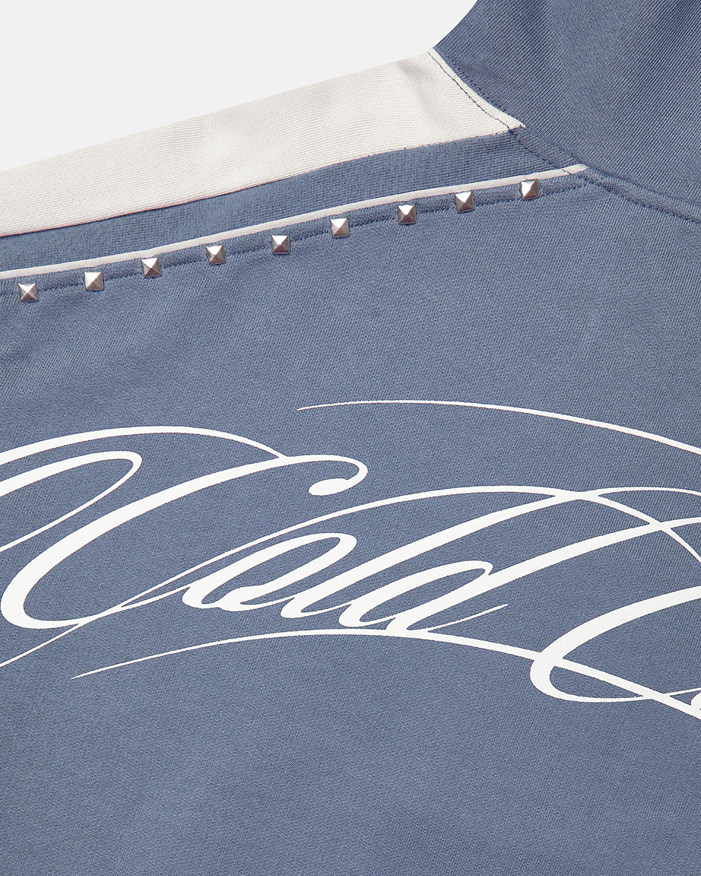SCRIPT STUDS HOODIE BLUE - Cold Culture