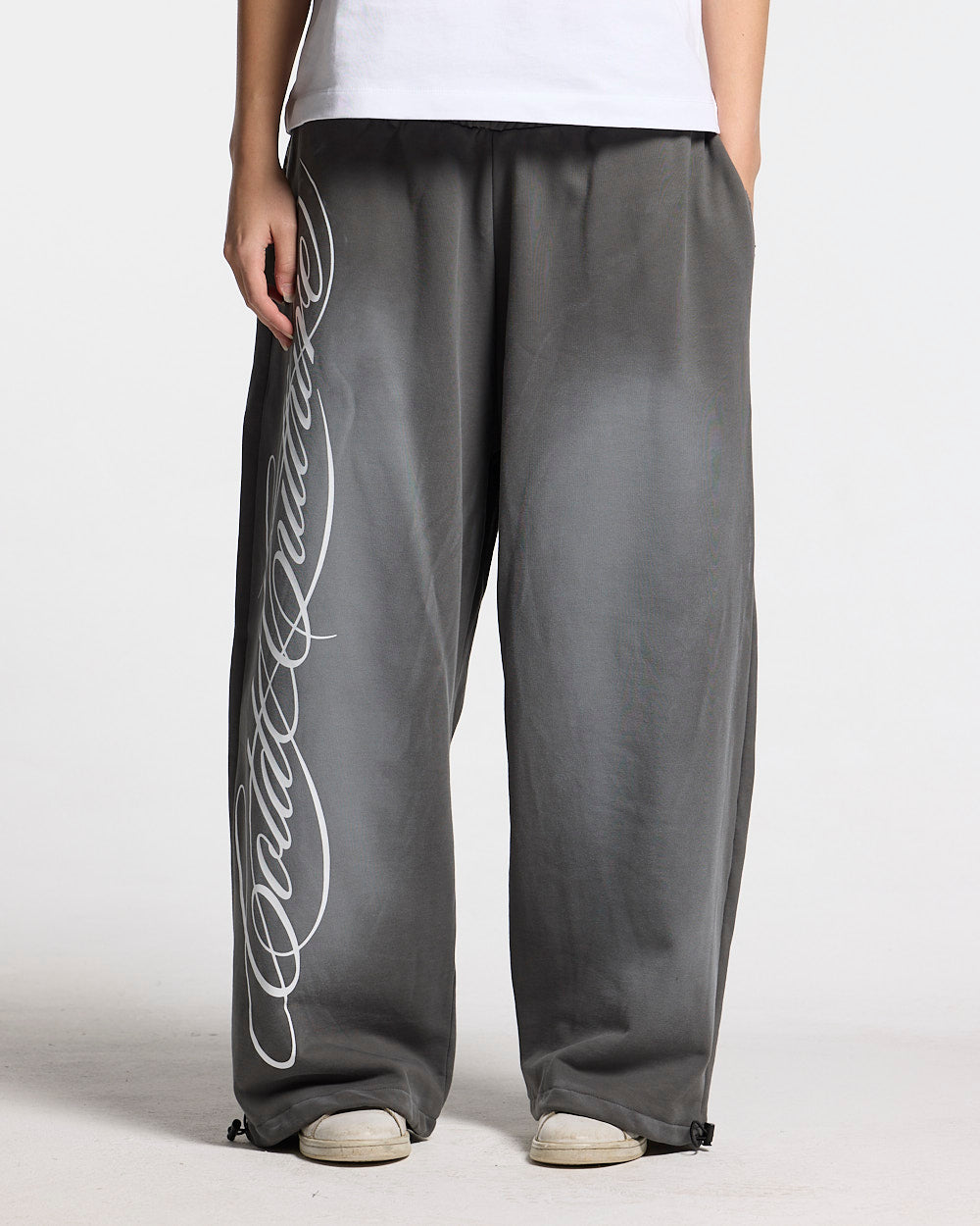 SCRIPT SWEATPANTS ANTRACITE GREY - COLD CULTURE #woman