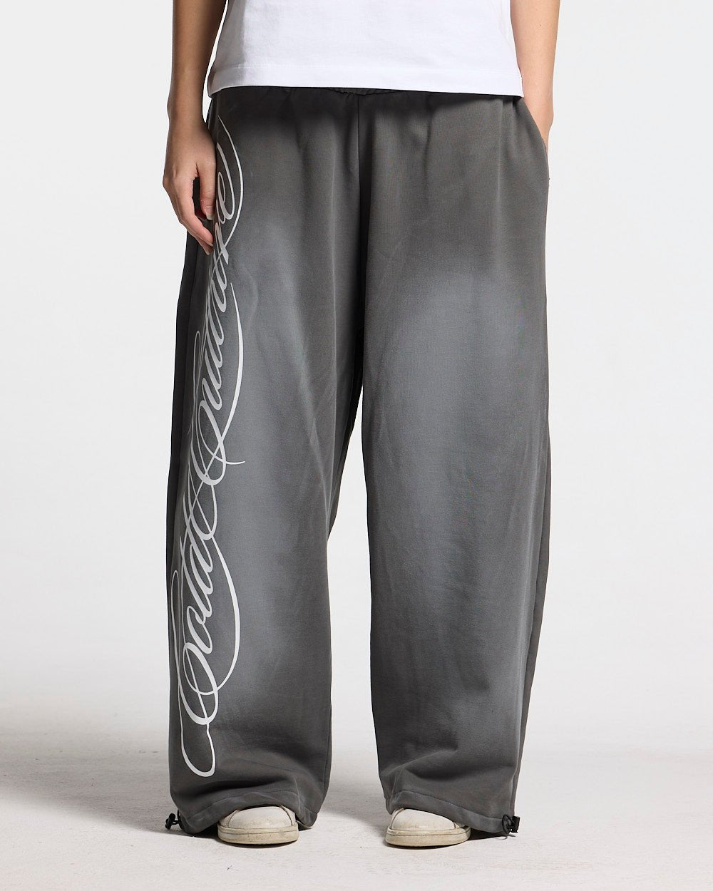 SCRIPT SWEATPANTS ANTRACITE GREY - Cold Culture
