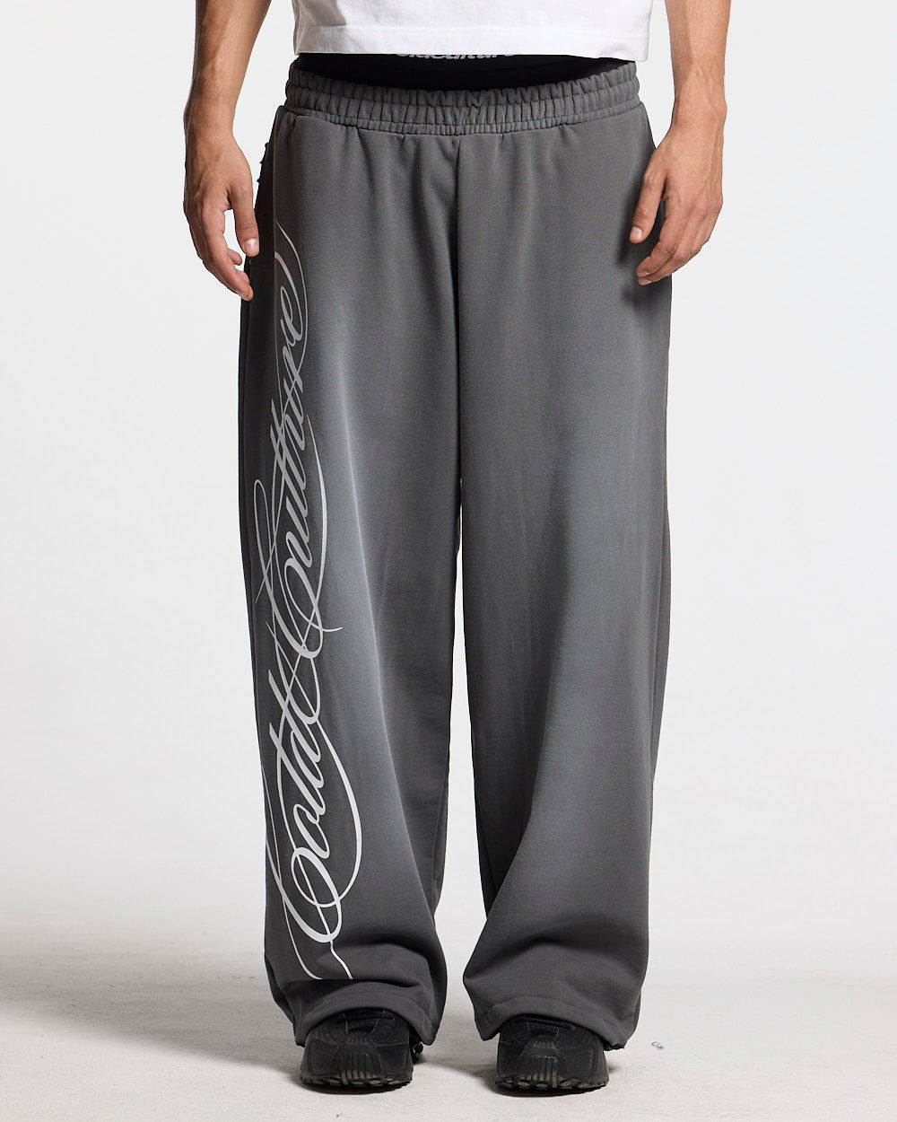 SCRIPT SWEATPANTS ANTRACITE GREY - COLD CULTURE #man