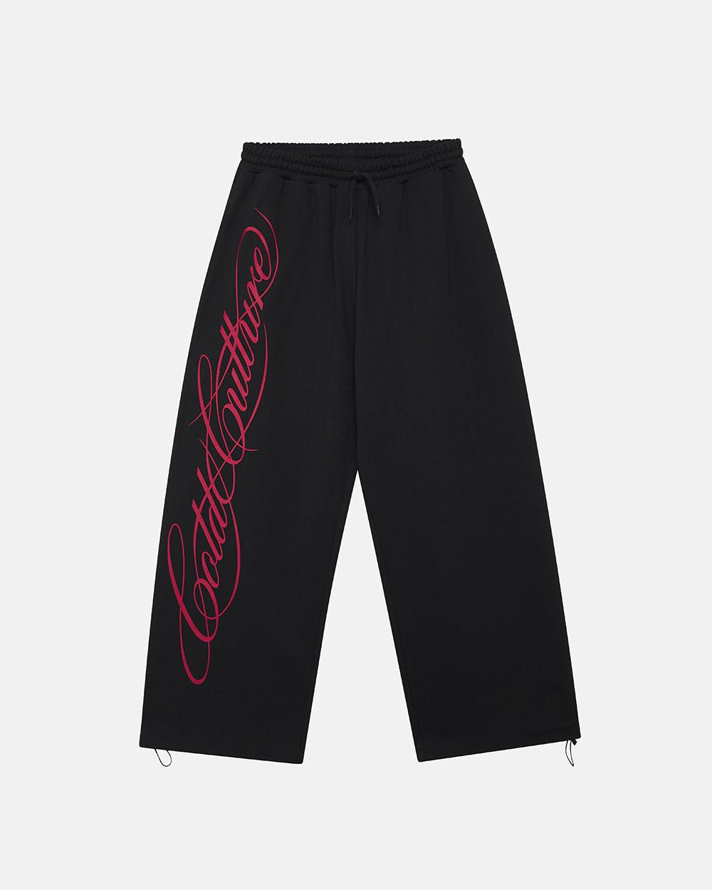 SCRIPT SWEATPANTS BLACK - Cold Culture