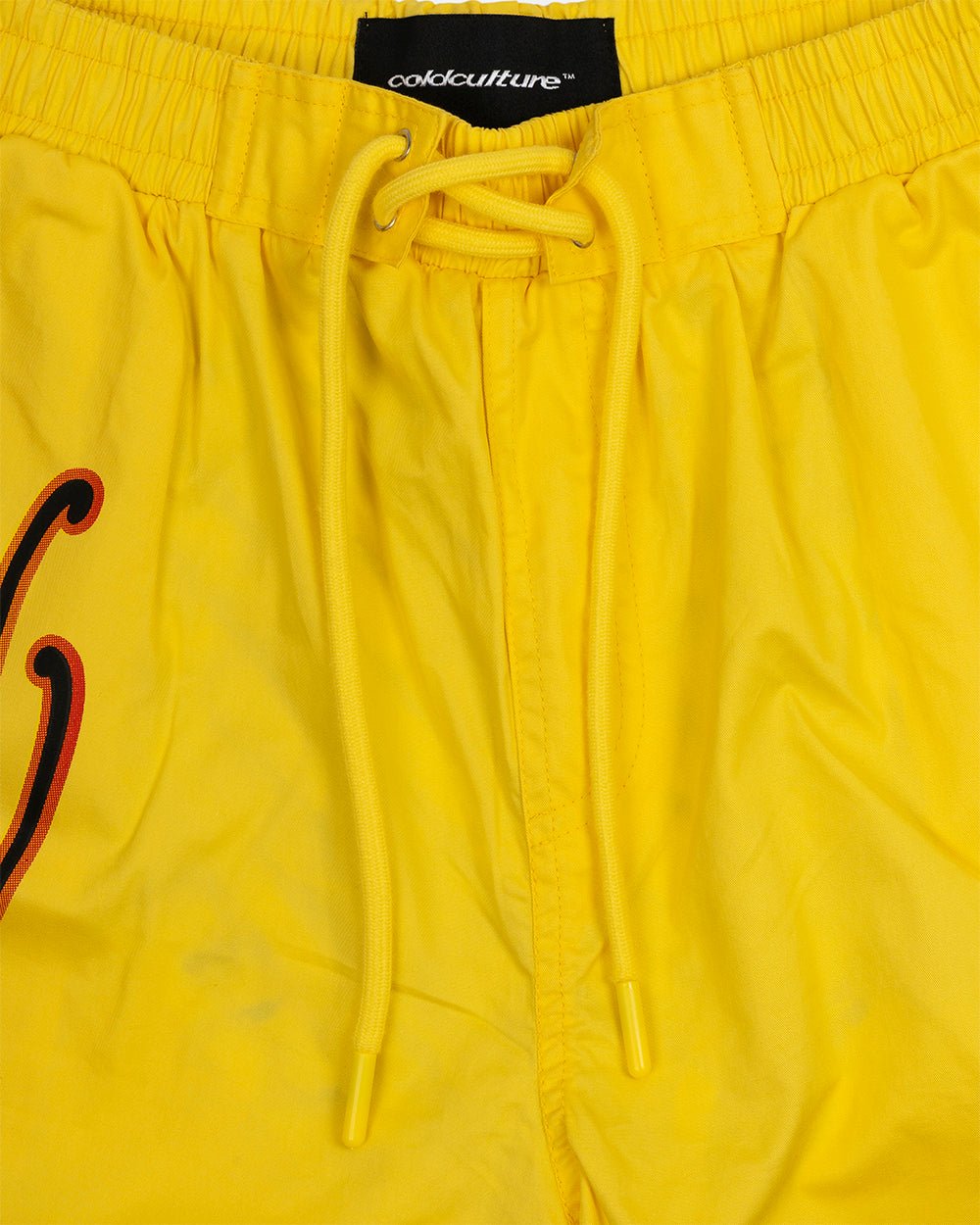 SCRIPT SWIMSHORTS YELLOW - Cold Culture