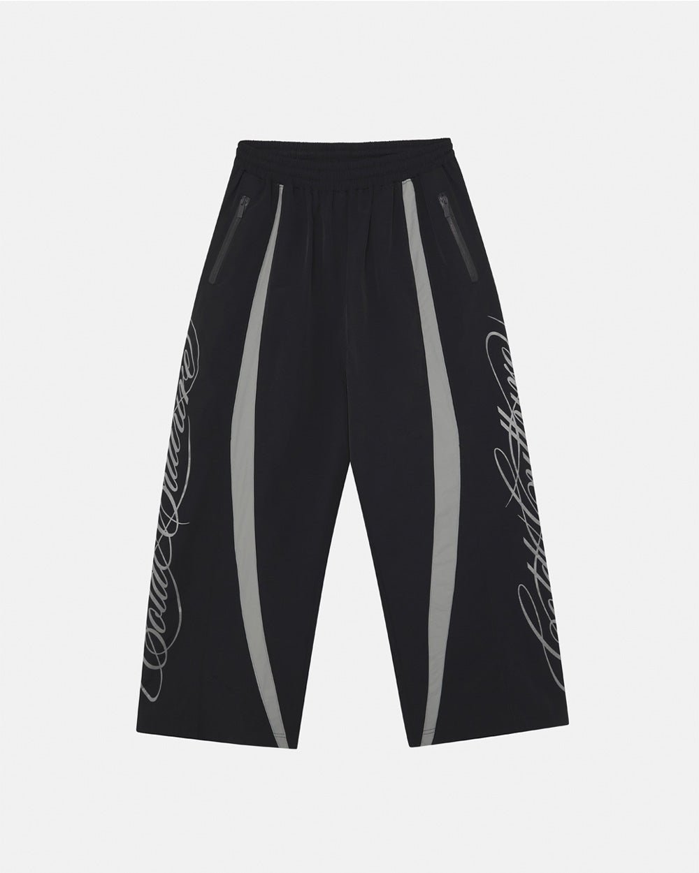 SCRIPT TECH PANTS BLACK - Cold Culture
