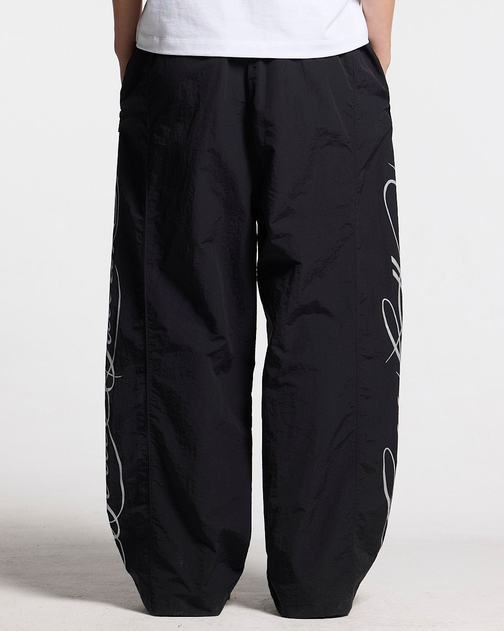 SCRIPT TECH PANTS BLACK - Cold Culture #woman