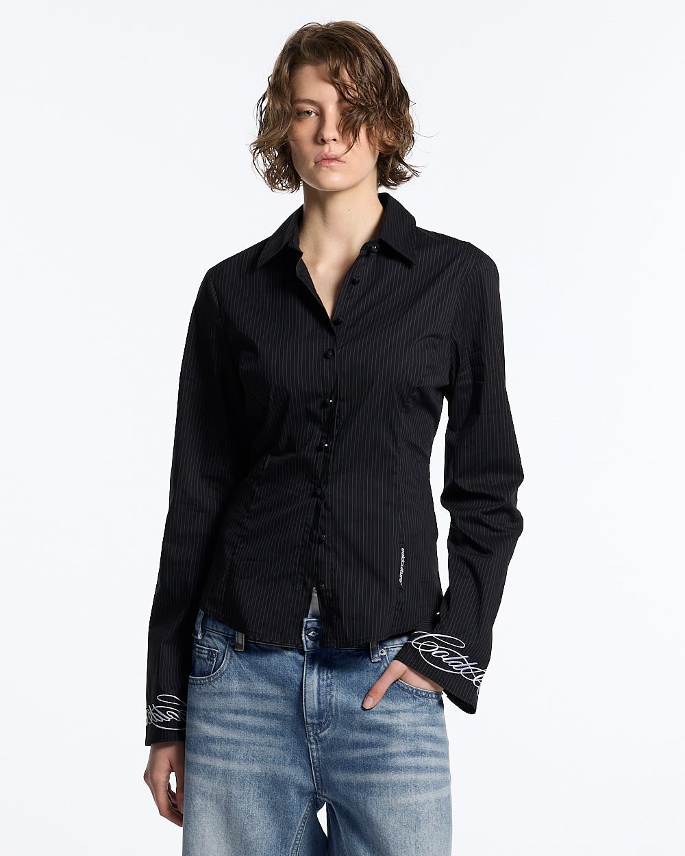 SCRIPT WORLDWIDE SHIRT DARK GREY - Cold Culture #woman